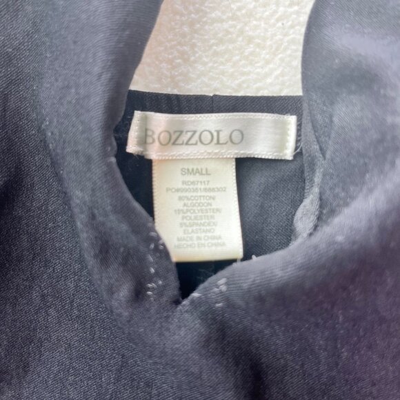 Black Halter Mini Dress With Keyhole Front & Adjustable Straps  S  By Bozzolo  C - Picture 2 of 8